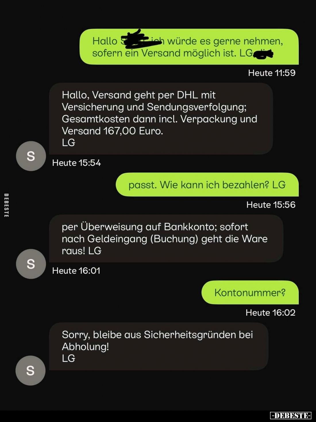 Hallo, ich würde es gerne nehmen... - Lustige Bilder | DEBESTE.de