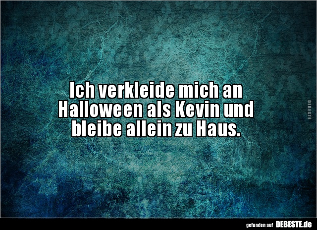 Ich verkleide mich an Halloween als Kevin und bleibe.. - Lustige Bilder | DEBESTE.de