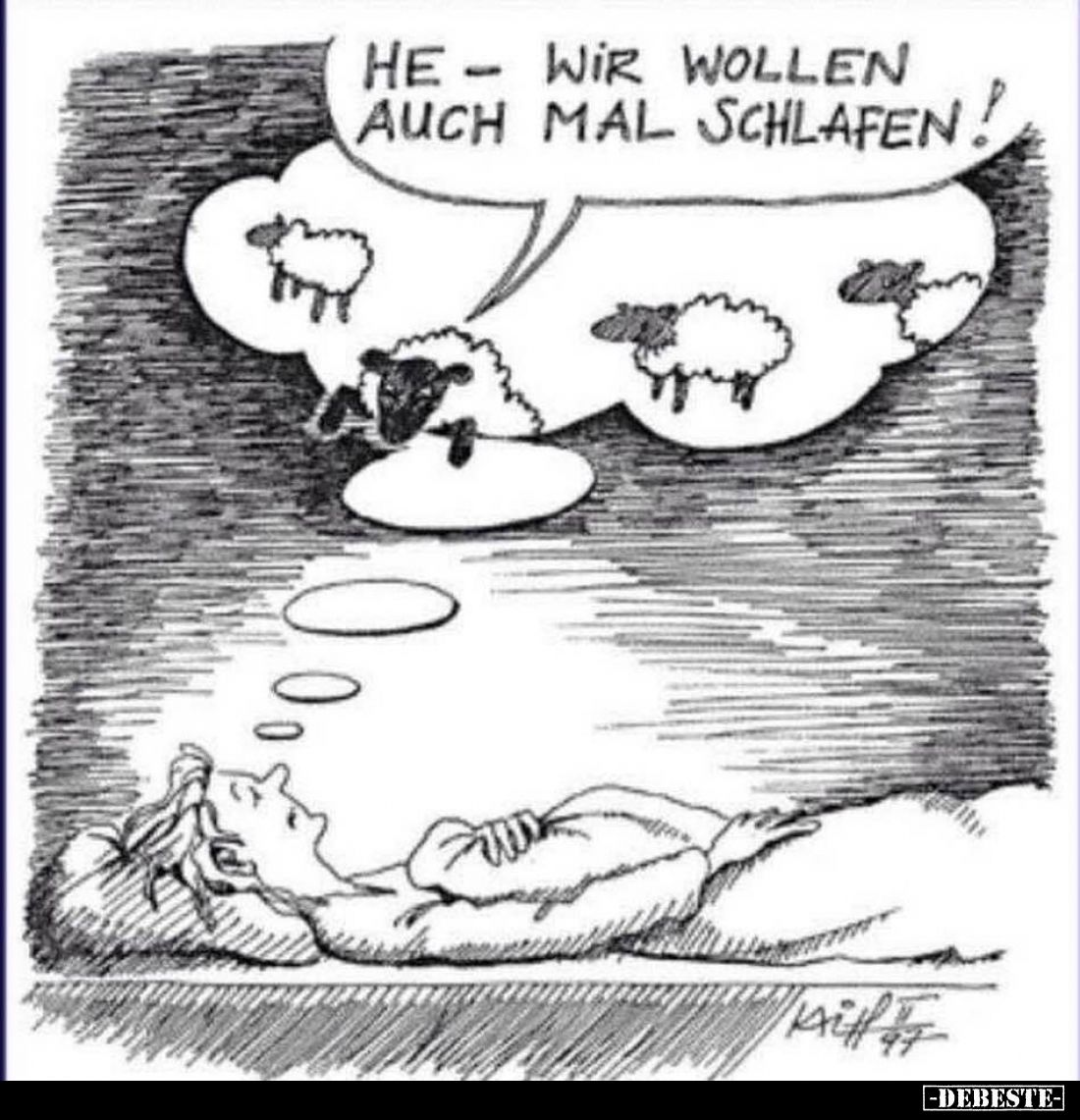 He - wir wollen auch mal schlafen!