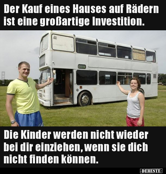 Der Kauf eines Hauses auf Rädern ist eine großartige..