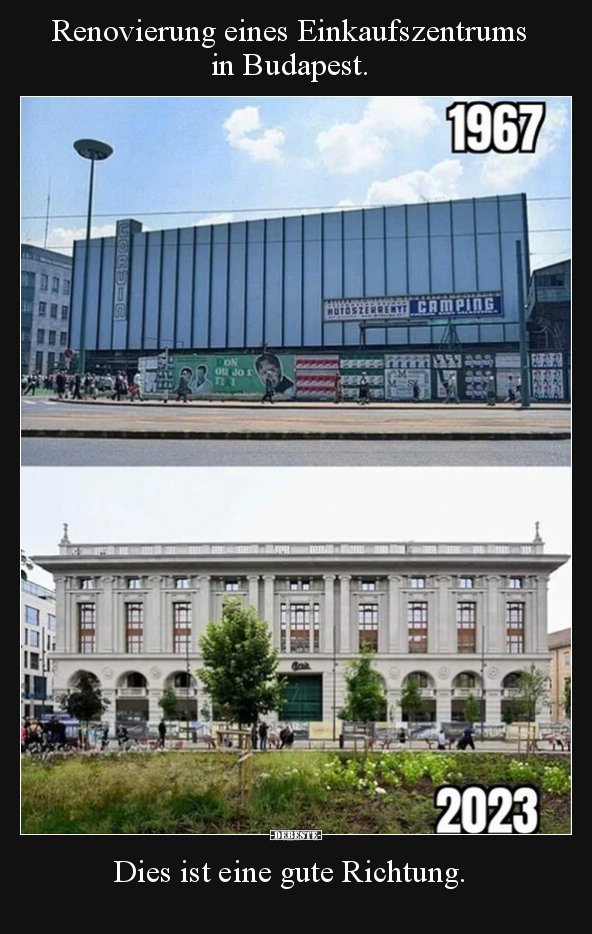 Renovierung eines Einkaufszentrums in Budapest.. - Lustige Bilder | DEBESTE.de