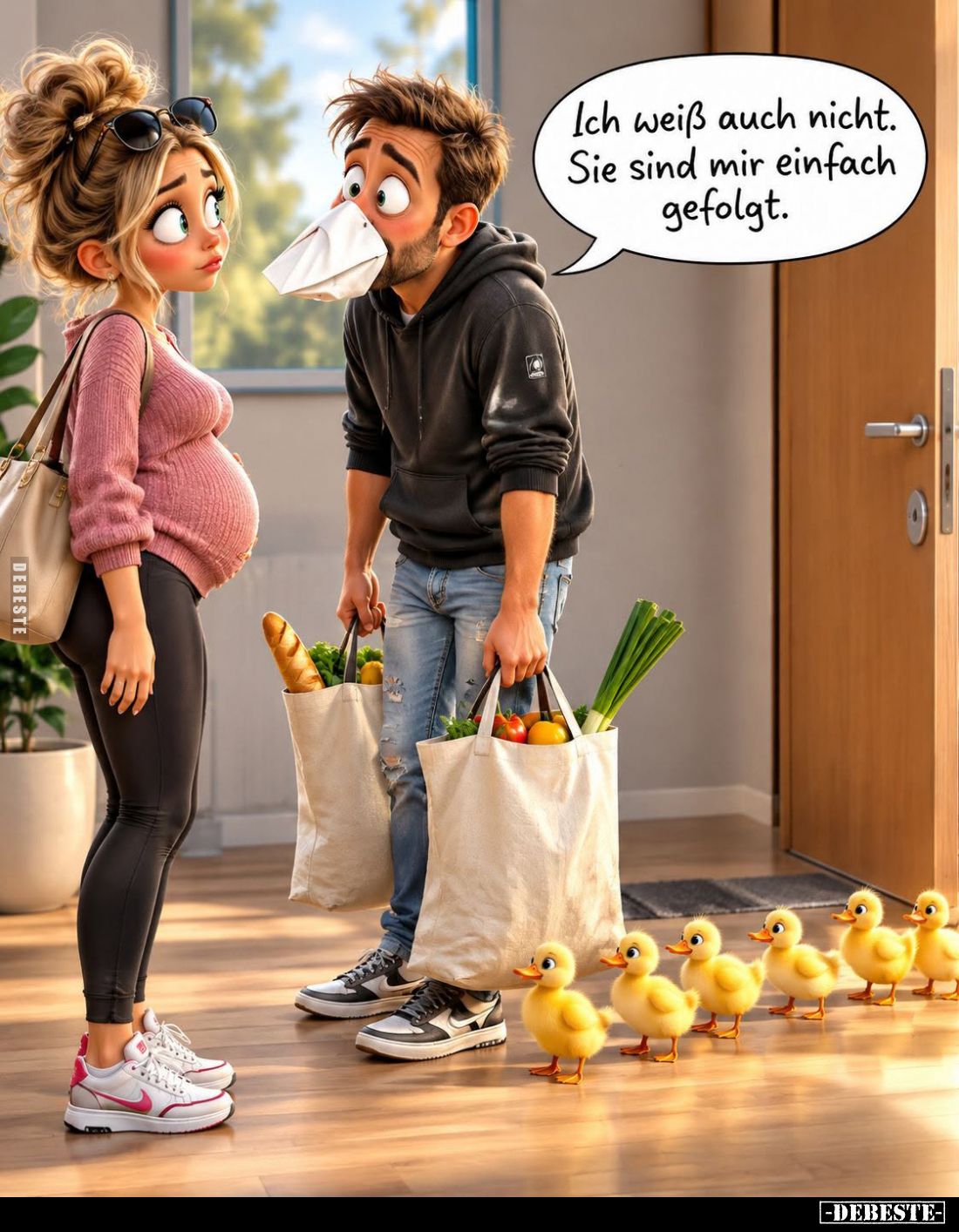 Ich weiß auch nicht. Sie sind mir einfach gefolgt.