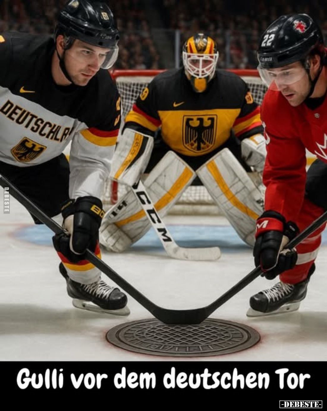 Gulli vor dem deutschen Tor.