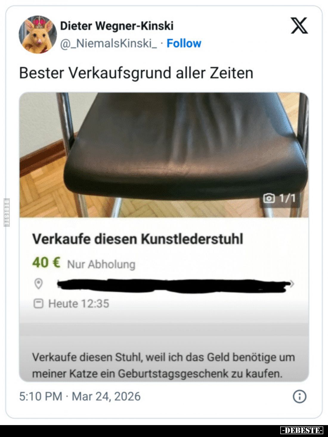Bester Verkaufsgrund aller Zeiten