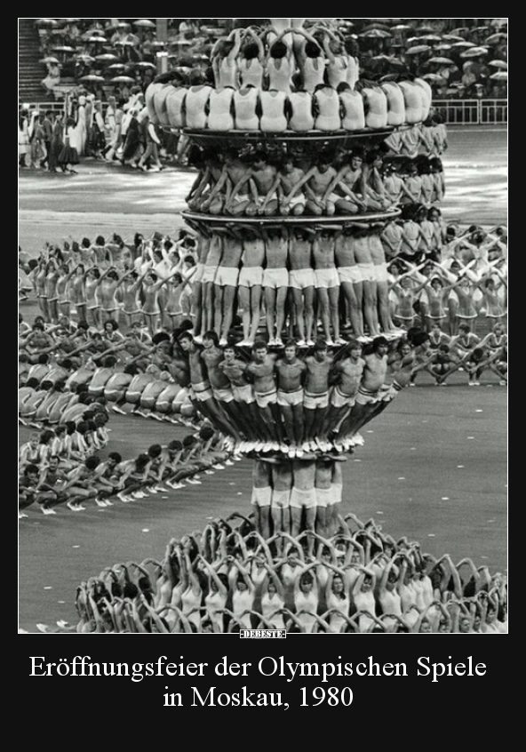 Eröffnungsfeier der Olympischen Spiele in Moskau, 1980.. - Lustige Bilder | DEBESTE.de