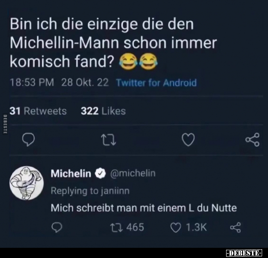 Bin ich die einzige die den Michellin-Mann.. - Lustige Bilder | DEBESTE.de