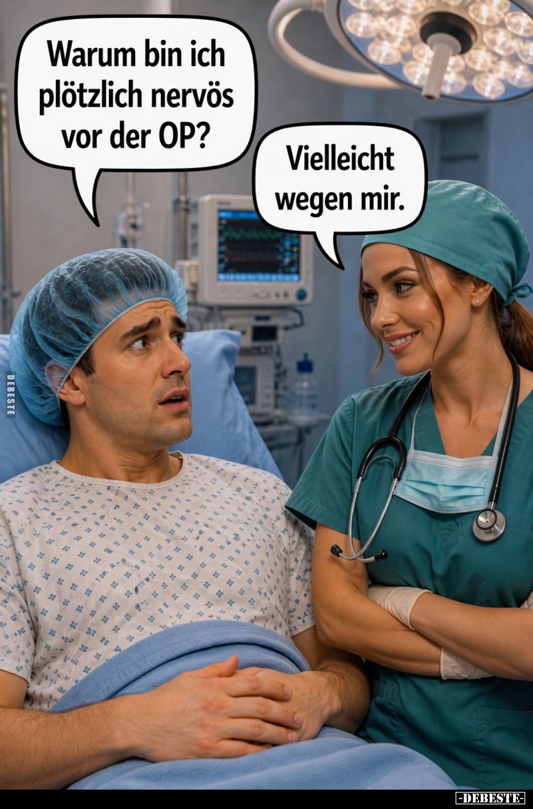 Warum bin ich plötzlich nervös vor der OP?.. - Lustige Bilder | DEBESTE.de