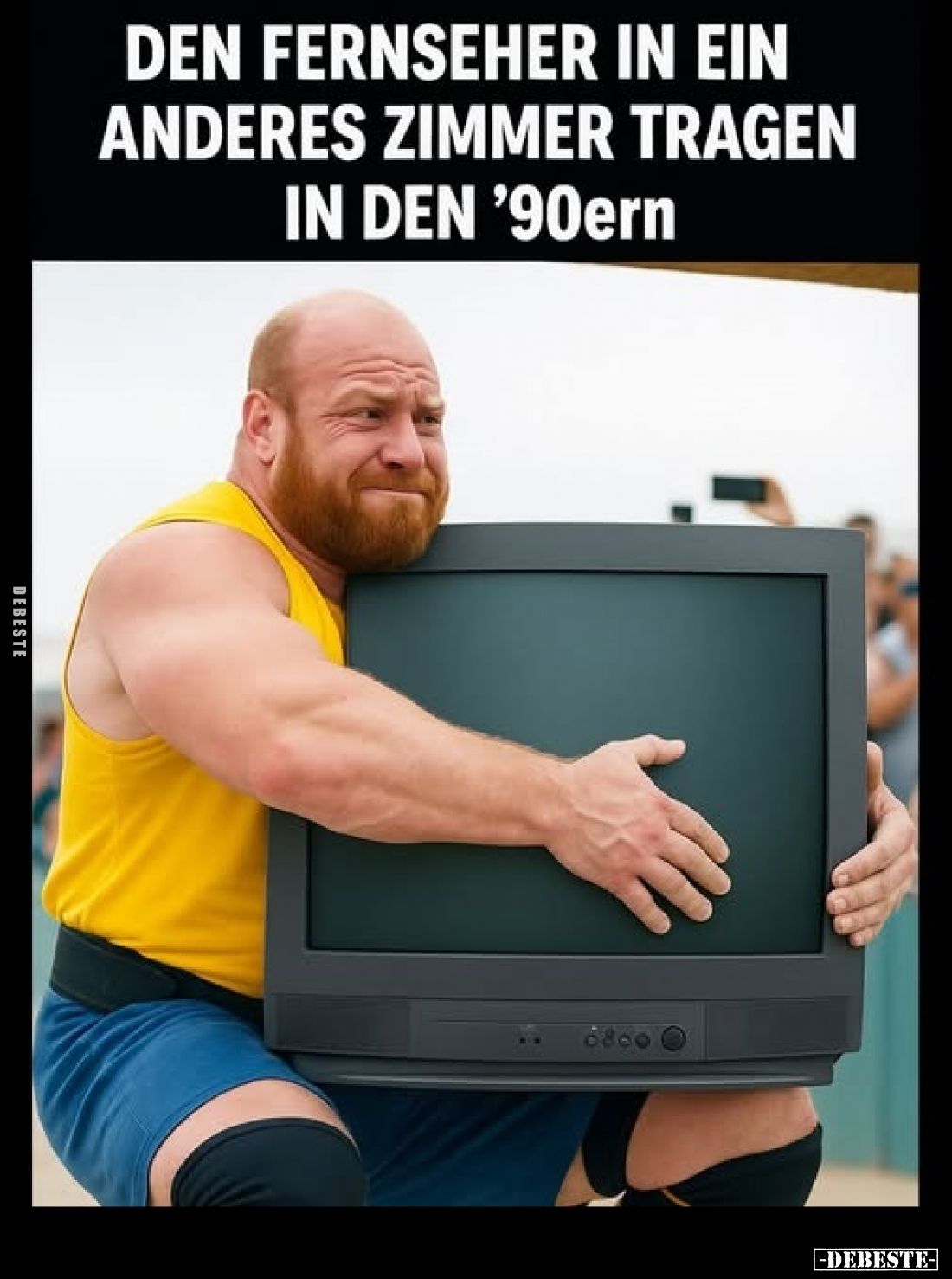 Den Fernseher in ein anderes Zimmer tragen in den '90ern
