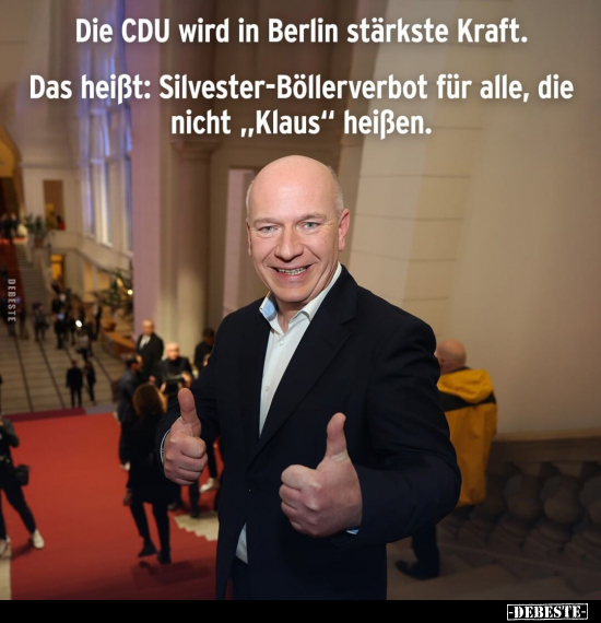 Die CDU wird in Berlin stärkste Kraft. Das heißt.. - Lustige Bilder | DEBESTE.de