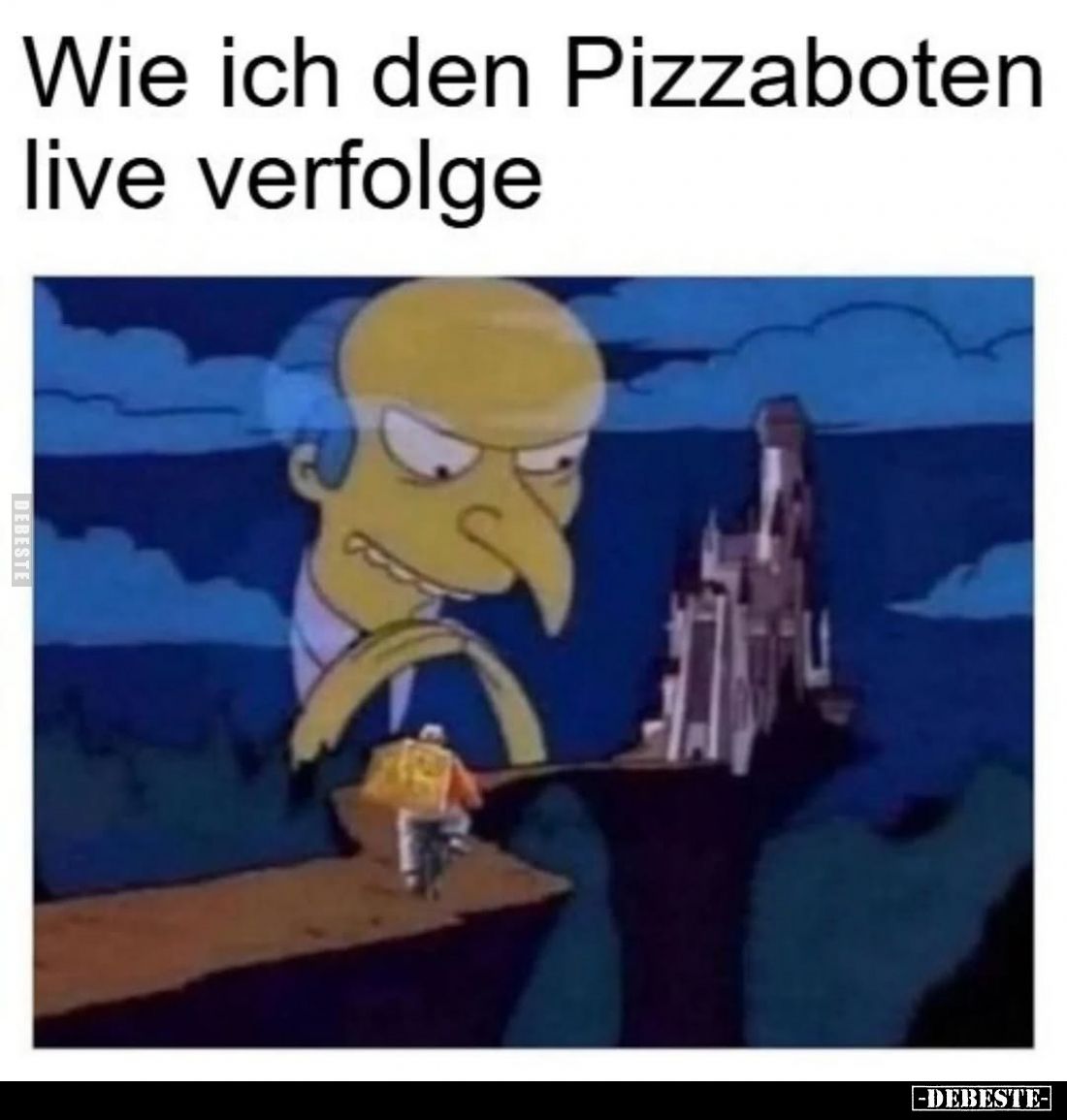 Wie ich den Pizzaboten live verfolge.