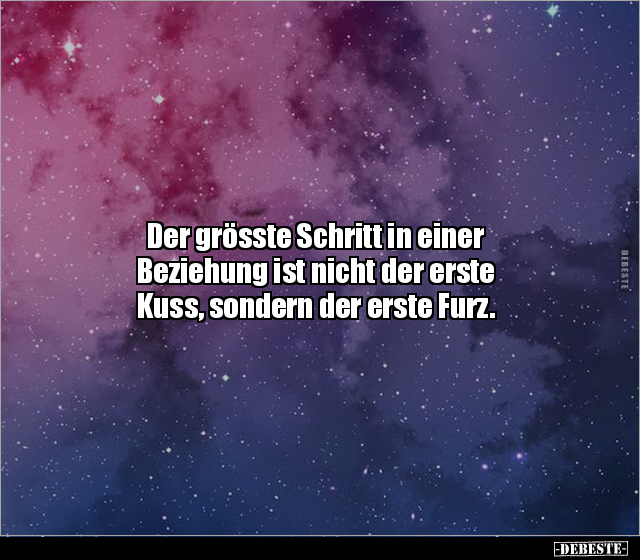 Der grösste Schritt in einer Beziehung ist nicht der erste.. - Lustige Bilder | DEBESTE.de