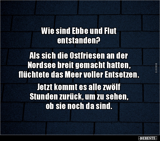 Wie sind Ebbe und Flut entstanden? - Lustige Bilder | DEBESTE.de
