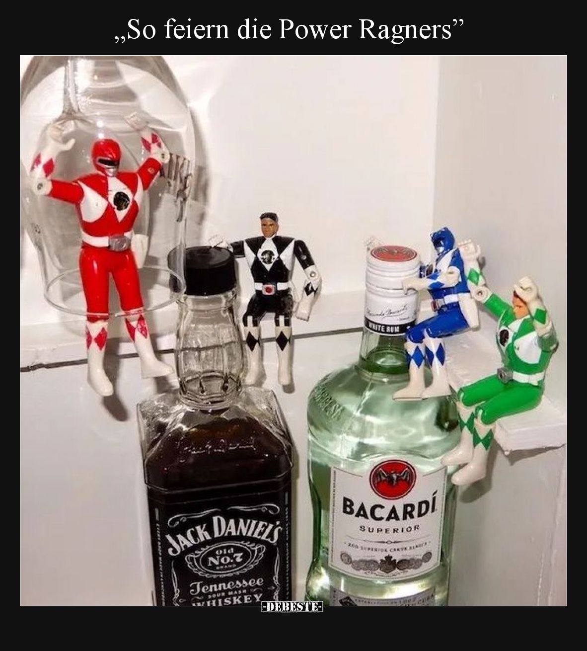 "So feiern die Power Ragners”.." - Lustige Bilder | DEBESTE.de