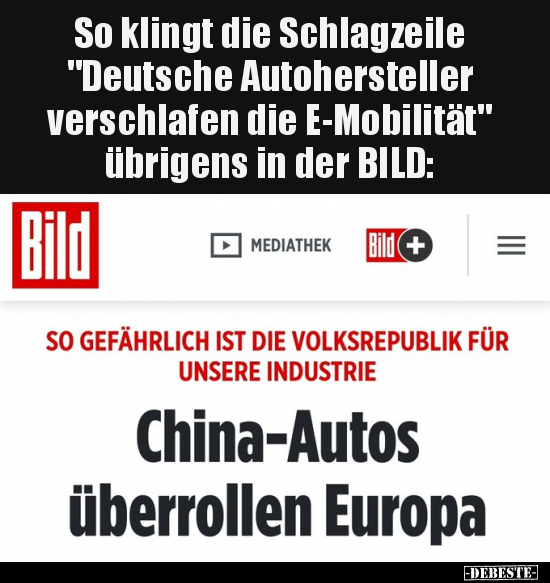 So klingt die Schlagzeile "Deutsche Autohersteller.." - Lustige Bilder | DEBESTE.de