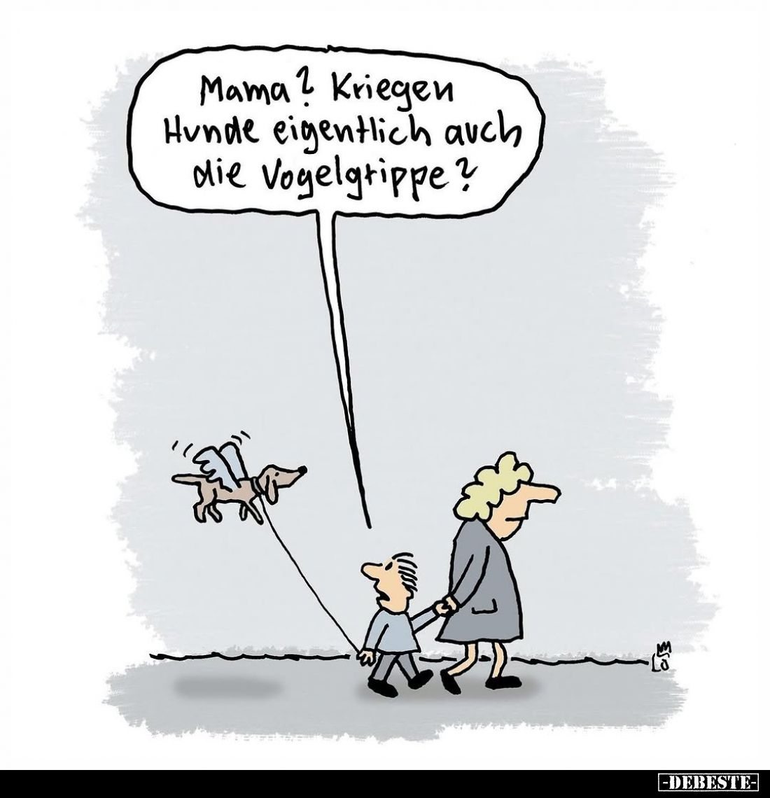 Mama? Kriegen Hunde eigentlich auch die Vogelgrippe?