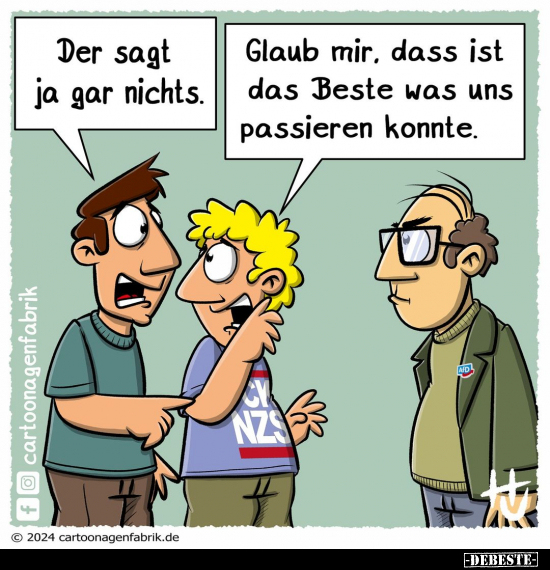 Der sagt ja gar nichts.. - Lustige Bilder | DEBESTE.de