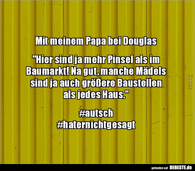 Mit meinem Papa bei Douglas "Hier sind ja mehr Pinsel.." - Lustige Bilder | DEBESTE.de