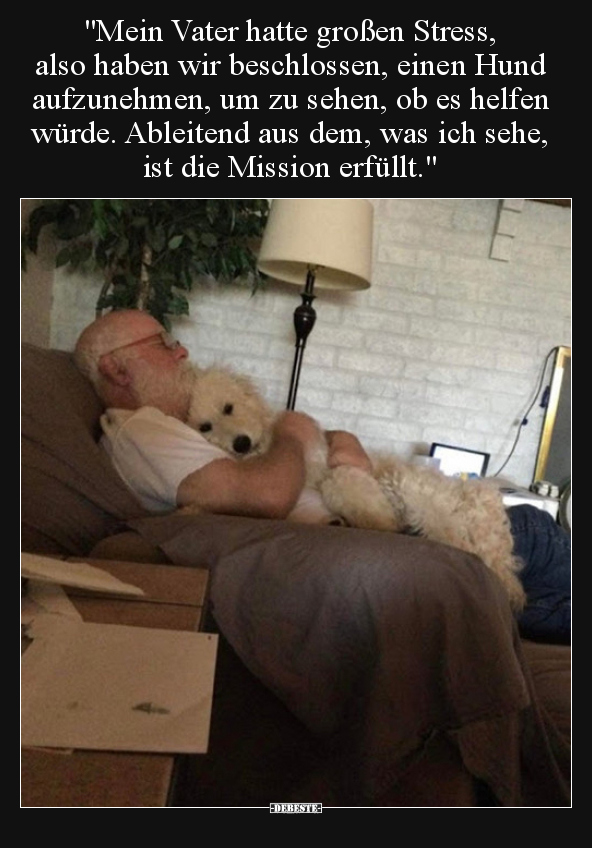 "Mein Vater hatte großen Stress, also haben wir.." - Lustige Bilder | DEBESTE.de