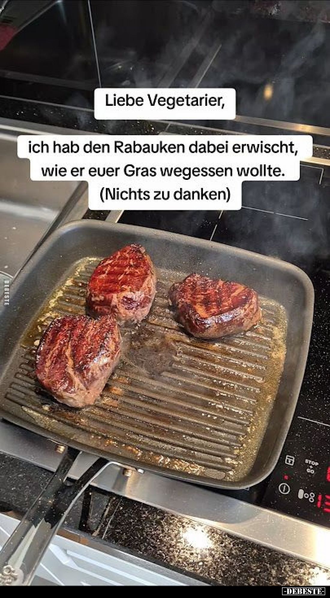 Liebe Vegetarier, Ich hab den Rabauken dabei erwischt, wie.. - Lustige Bilder | DEBESTE.de