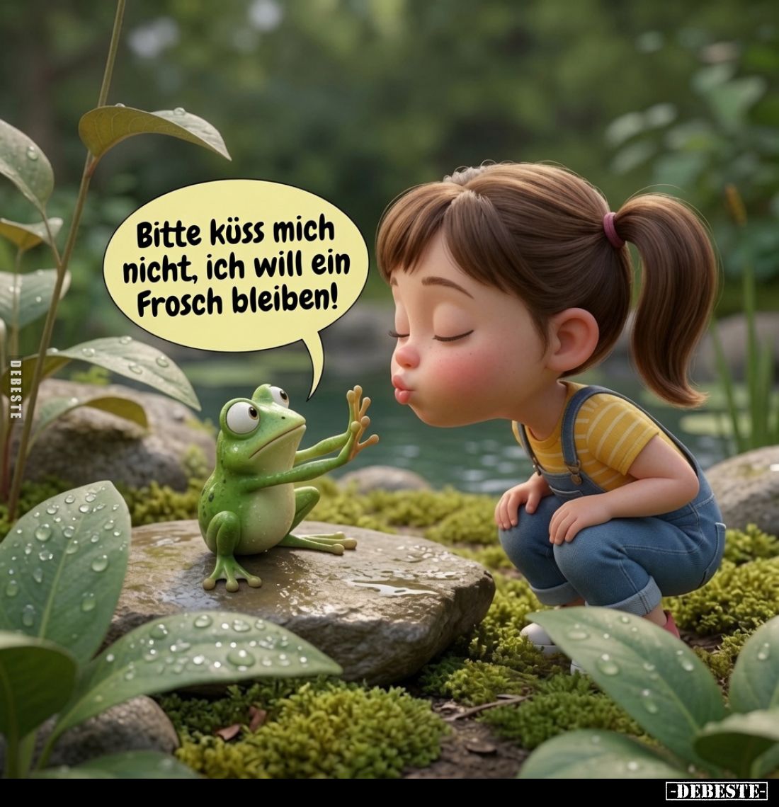 Bitte küss mich nicht, ich will ein Frosch bleiben!
