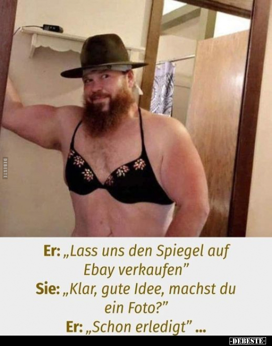 Er: "Lass uns den Spiegel auf Ebay verkaufen.".. - Lustige Bilder | DEBESTE.de