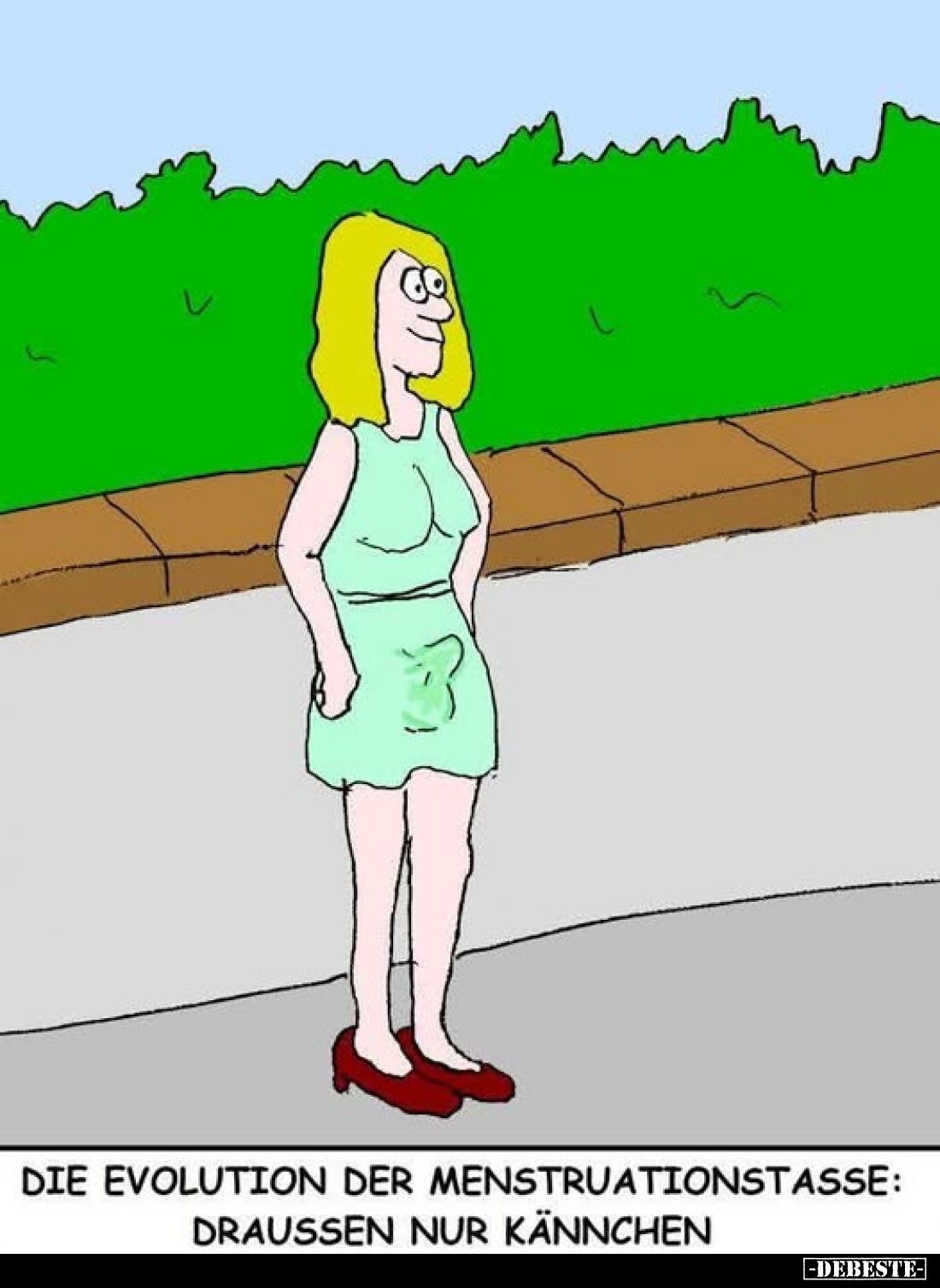 Die Evolution der Menstruationstasse:
Draussen nur Kännchen