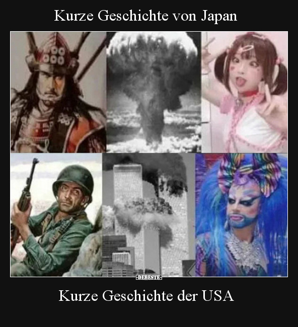 Kurze Geschichte von Japan / Kurze Geschichte der USA.. - Lustige Bilder | DEBESTE.de