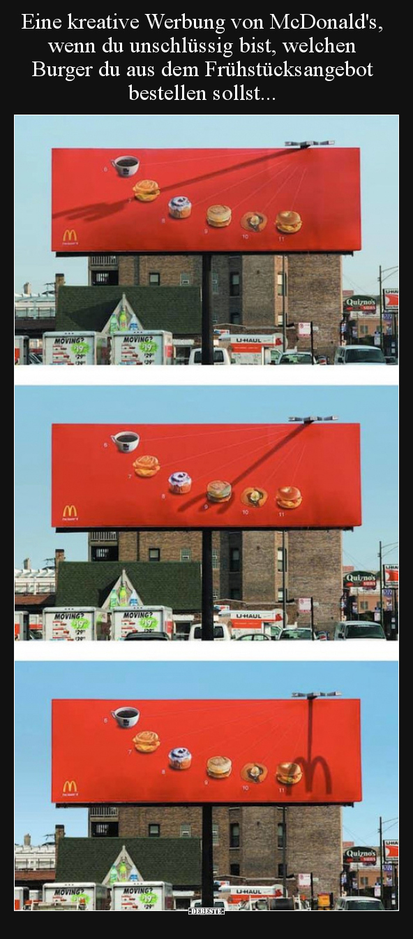 Eine kreative Werbung von McDonald's, wenn du unschlüssig.. - Lustige Bilder | DEBESTE.de