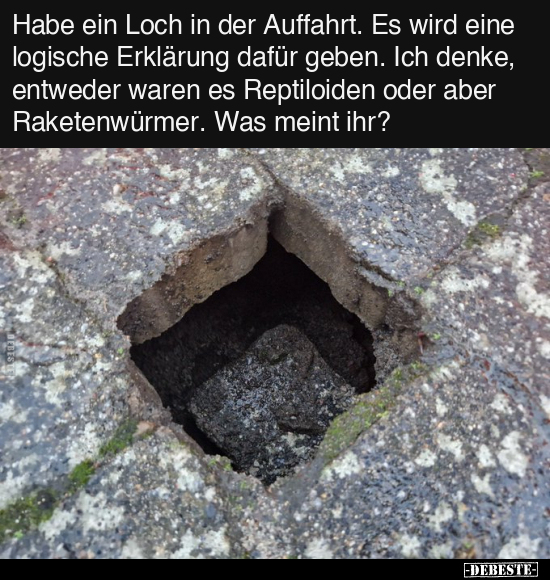 Habe ein Loch in der Auffahrt.. - Lustige Bilder | DEBESTE.de