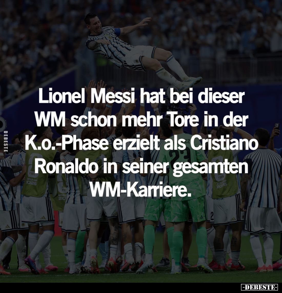 Lionel Messi hat bei dieser WM schon mehr Tore in der K.o.-Phase erzielt als Cristiano Ronaldo in seiner gesamten WM-Karriere