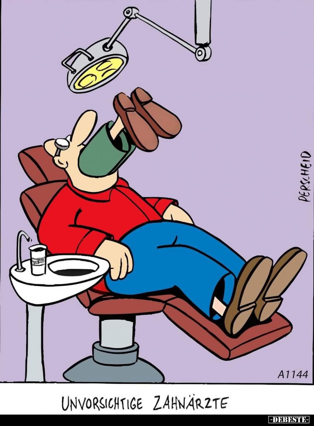 Unvorsichtige Zahnärzte.