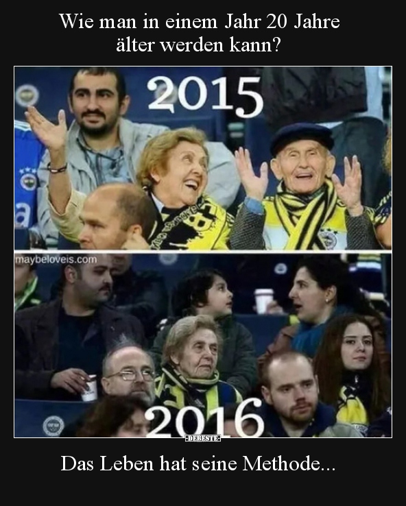 Wie man in einem Jahr 20 Jahre älter werden kann?..