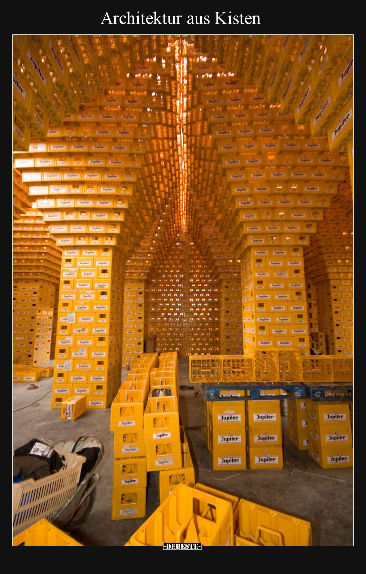 Architektur aus Kisten