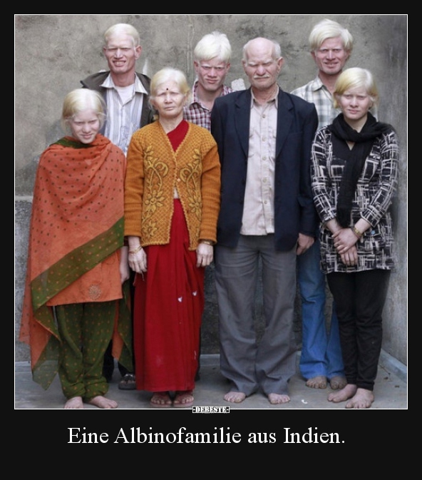 Eine Albinofamilie aus Indien... - Lustige Bilder | DEBESTE.de