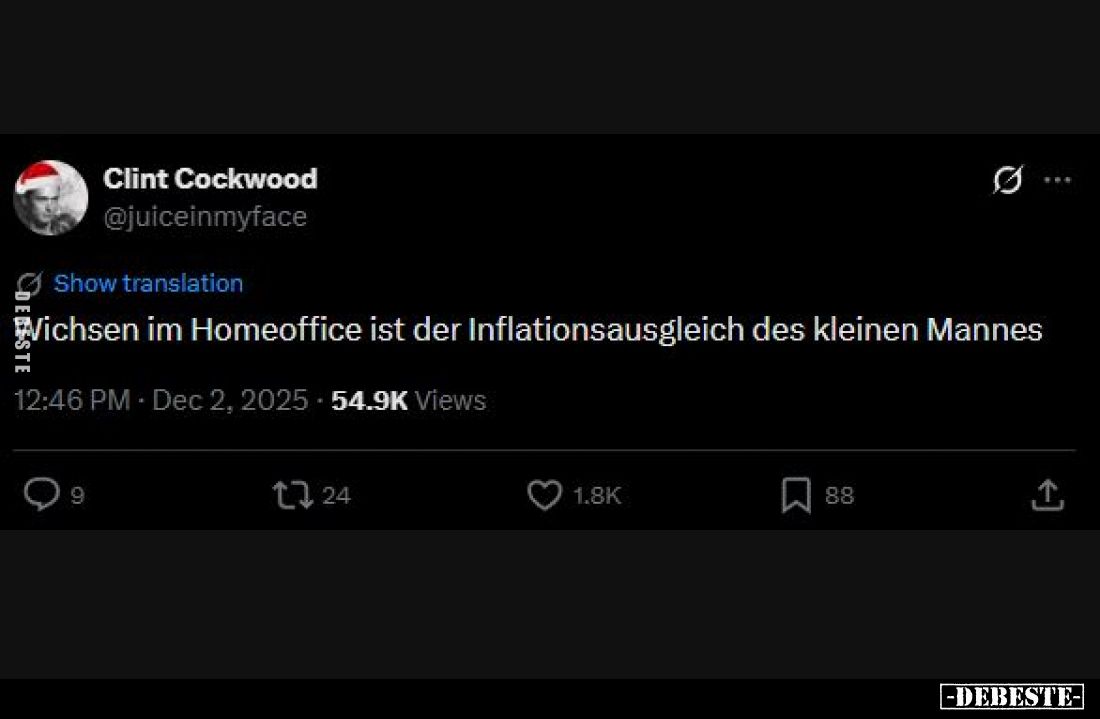 Wichsen im Homeoffice ist der Inflationsausgleich des kleinen Mannes