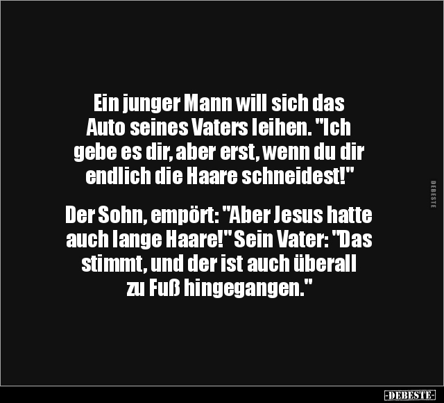 Ein junger Mann will sich das Auto.. - Lustige Bilder | DEBESTE.de