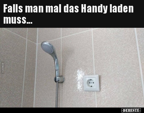 Falls man mal das Handy laden muss...