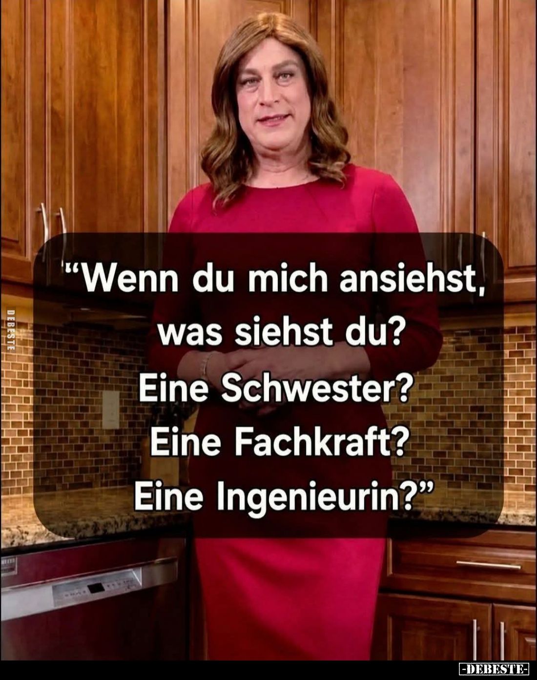 "Wenn du mich ansiehst,
was siehst du?
Eine Schwester?
Eine Fachkraft?
Eine Ingenieurin?"