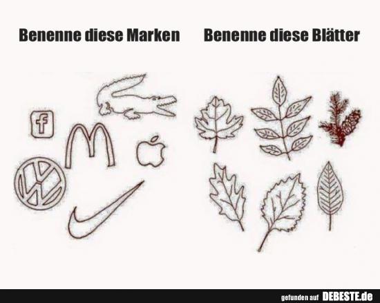 Benenne diese Marken..