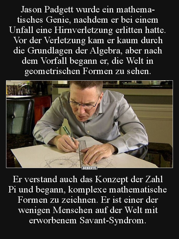 Jason Padgett wurde ein mathematisches Genie, nachdem er.. - Lustige Bilder | DEBESTE.de