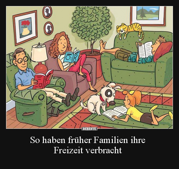 So haben früher Familien ihre Freizeit verbracht.. - Lustige Bilder | DEBESTE.de