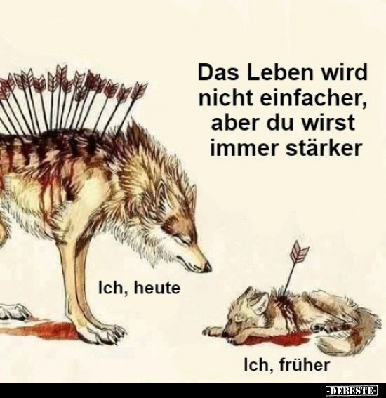 Das Leben wird nicht einfacher, aber du wirst immer.. - Lustige Bilder | DEBESTE.de