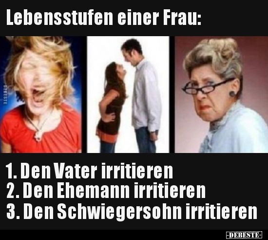 Lebensstufen einer Frau: 1. Den Vater irritieren... - Lustige Bilder | DEBESTE.de