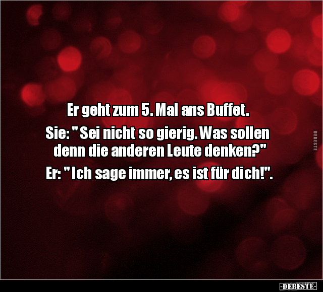 Er geht zum 5. Mal ans Buffet.. - Lustige Bilder | DEBESTE.de