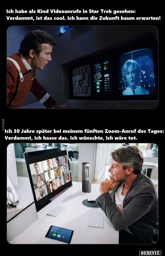 Ich habe als Kind Videoanrufe in Star Trek gesehen.. - Lustige Bilder | DEBESTE.de