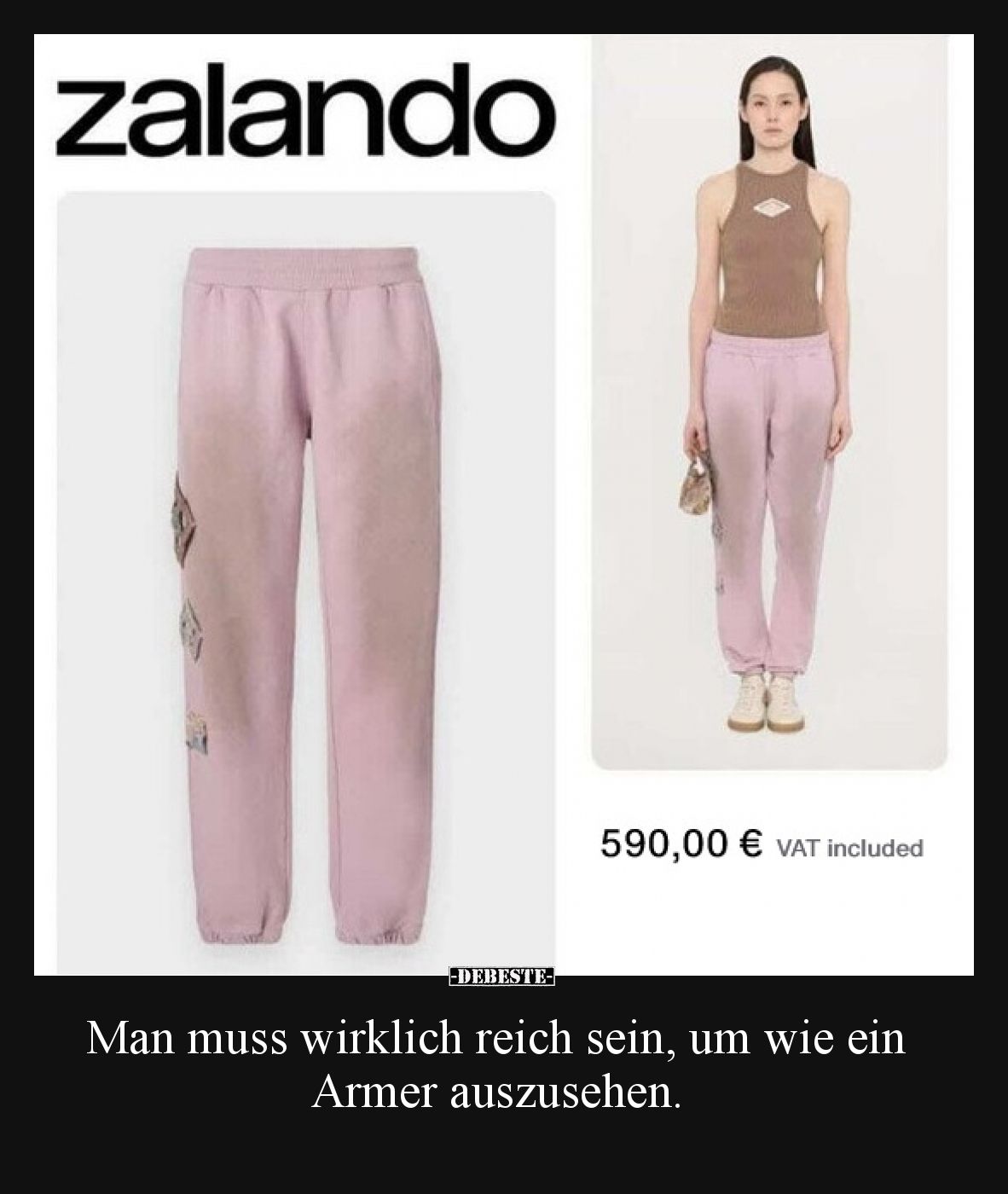 Man muss wirklich reich sein, um wie ein Armer auszusehen.