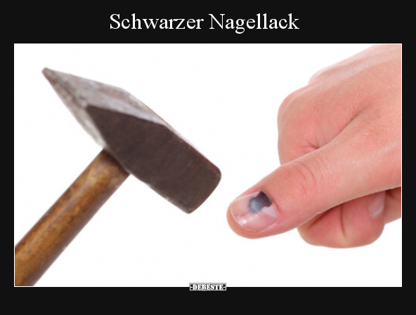 Schwarzer Nagellack.. - Lustige Bilder | DEBESTE.de
