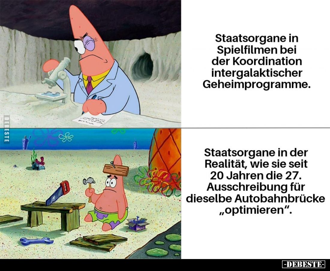 Staatsorgane in Spielfilmen bei der Koordination intergalaktischer Geheimprogramme.

Staatsorgane in der Realität, wie sie ...