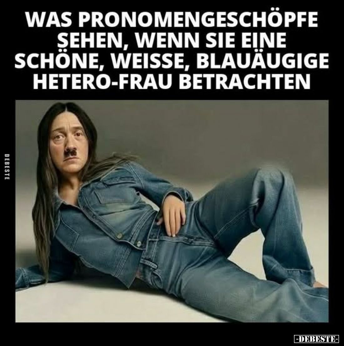 Was Pronomengeschöpfe sehen, wenn sie eine schöne, weiße, blauäugige Hetero-Frau betrachten.