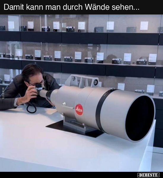 Damit kann man durch Wände sehen...